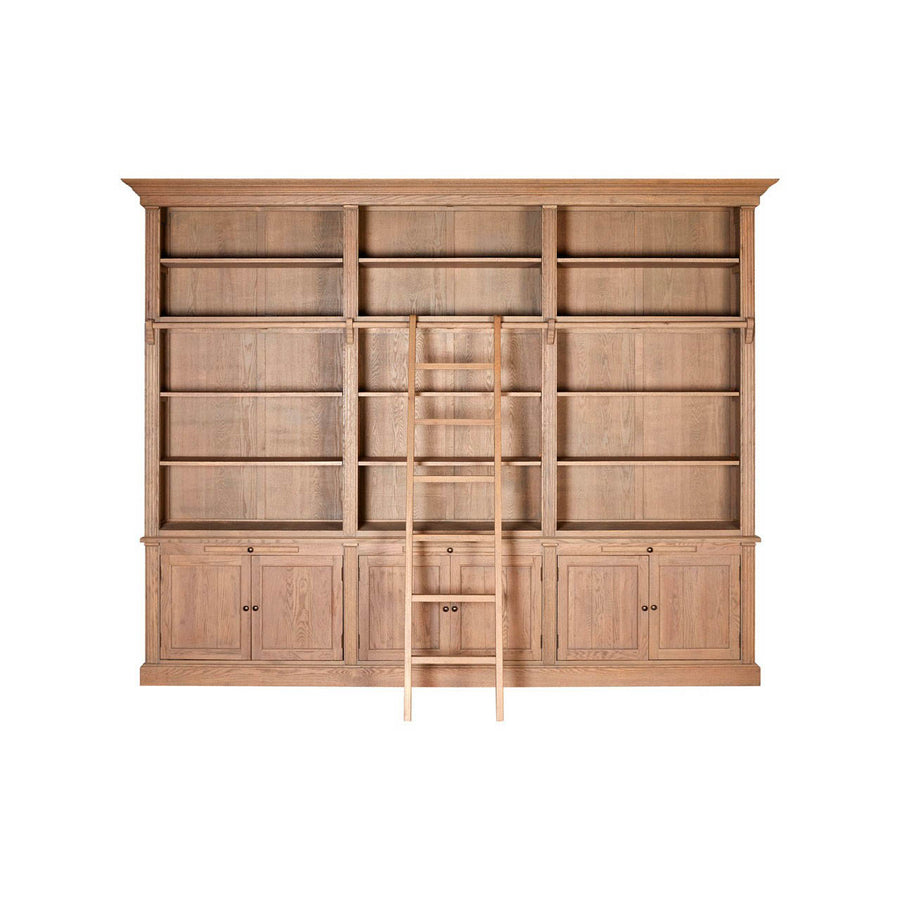 Reece 3 Section Bookcase With Ladder