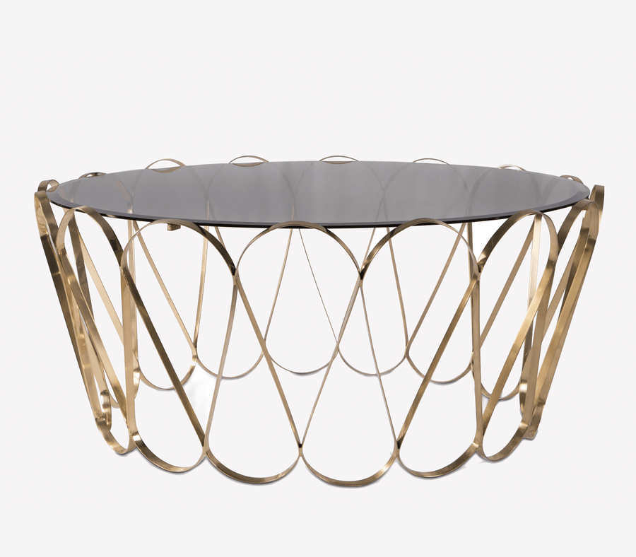 Darfield Center Table | Gold
