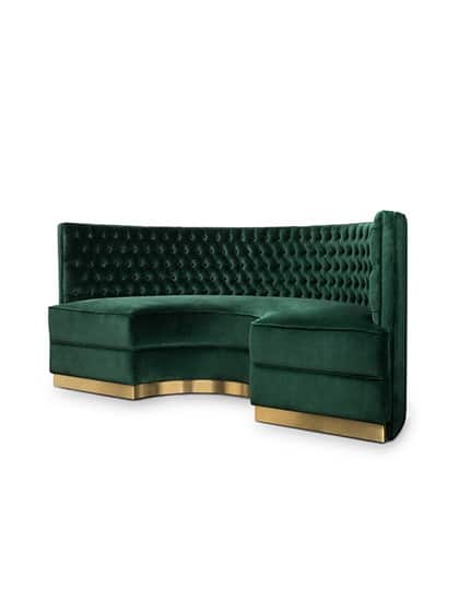 Willard Wigan ROUND SOFAS with CLIENT's FABRIC