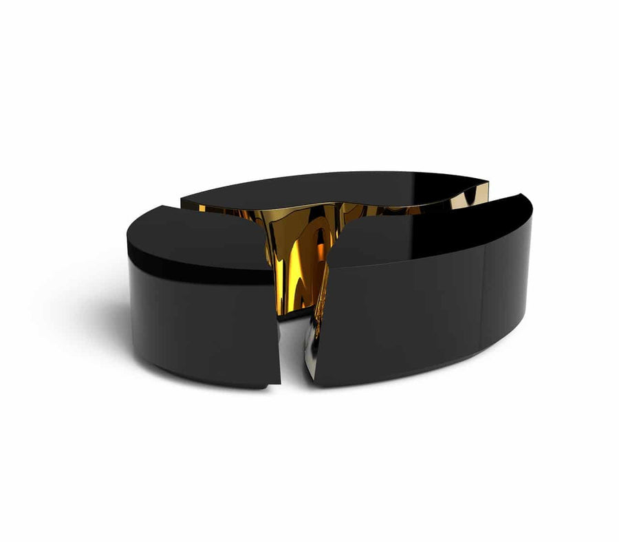 Courtfield OVAL BLACK Center Table