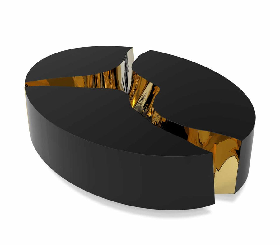 Courtfield OVAL BLACK Center Table