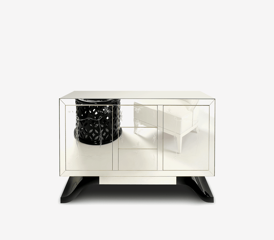 Ian Davenport Sideboard | Aged Mirror