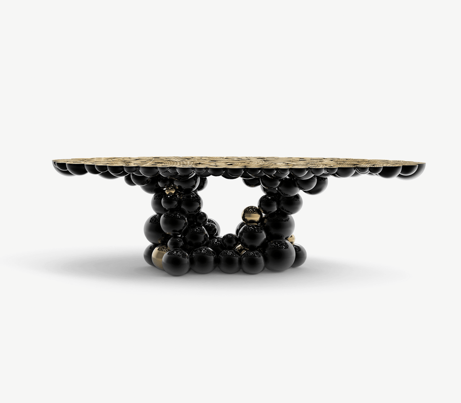 Shrewsbury Dining Table | Black & Gold