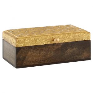 Pelham Gold Disc Design Small Trinket Box