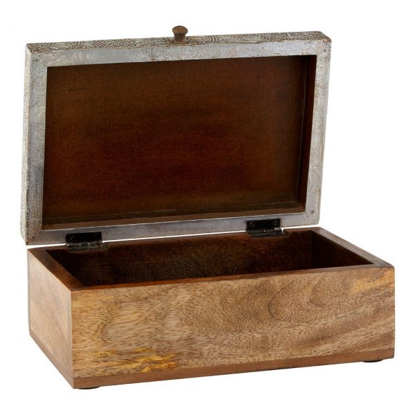 Pelham Silver Etched Large Trinket Box