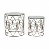 Kynance Mews Antique Frame Round Tables - Set Of 2