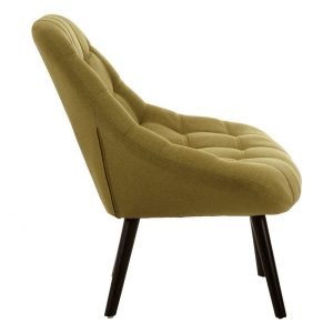 Notting Barn Green Faux Linen Chair