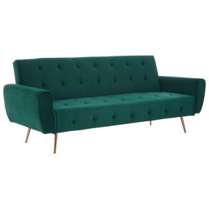 Bassett Green Velvet Sofa Bed