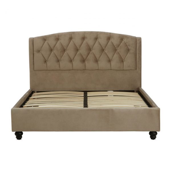 Archway Brushed Velvet Double Bed