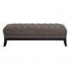 Abingdon Grey Fabric Footstool
