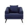 Hillsleigh Navy Fabric Armchair
