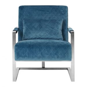 Matthew Teal Fabric Armchair