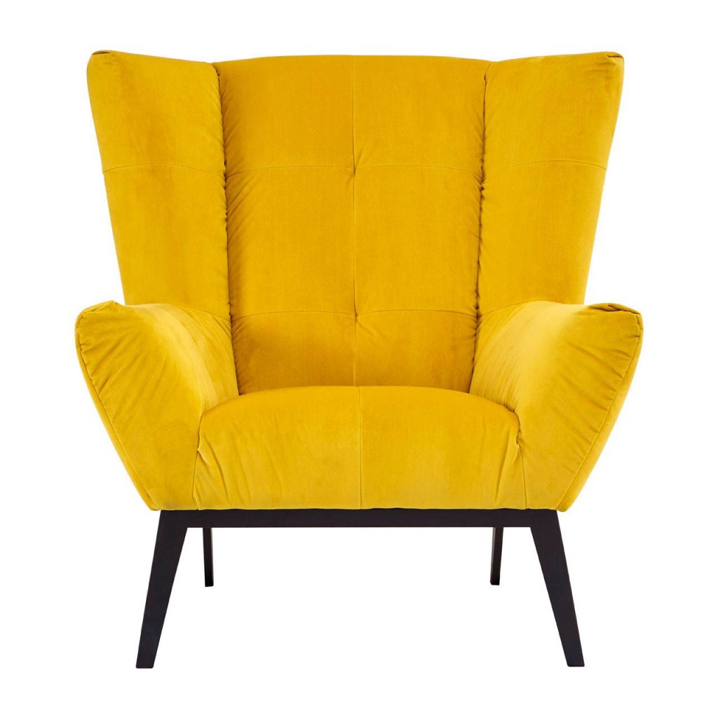 Westgate Yellow Fabric Armchair