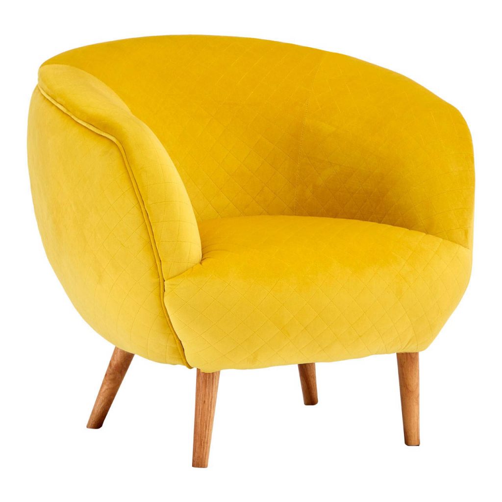 Ovington Yellow Fabric Chair