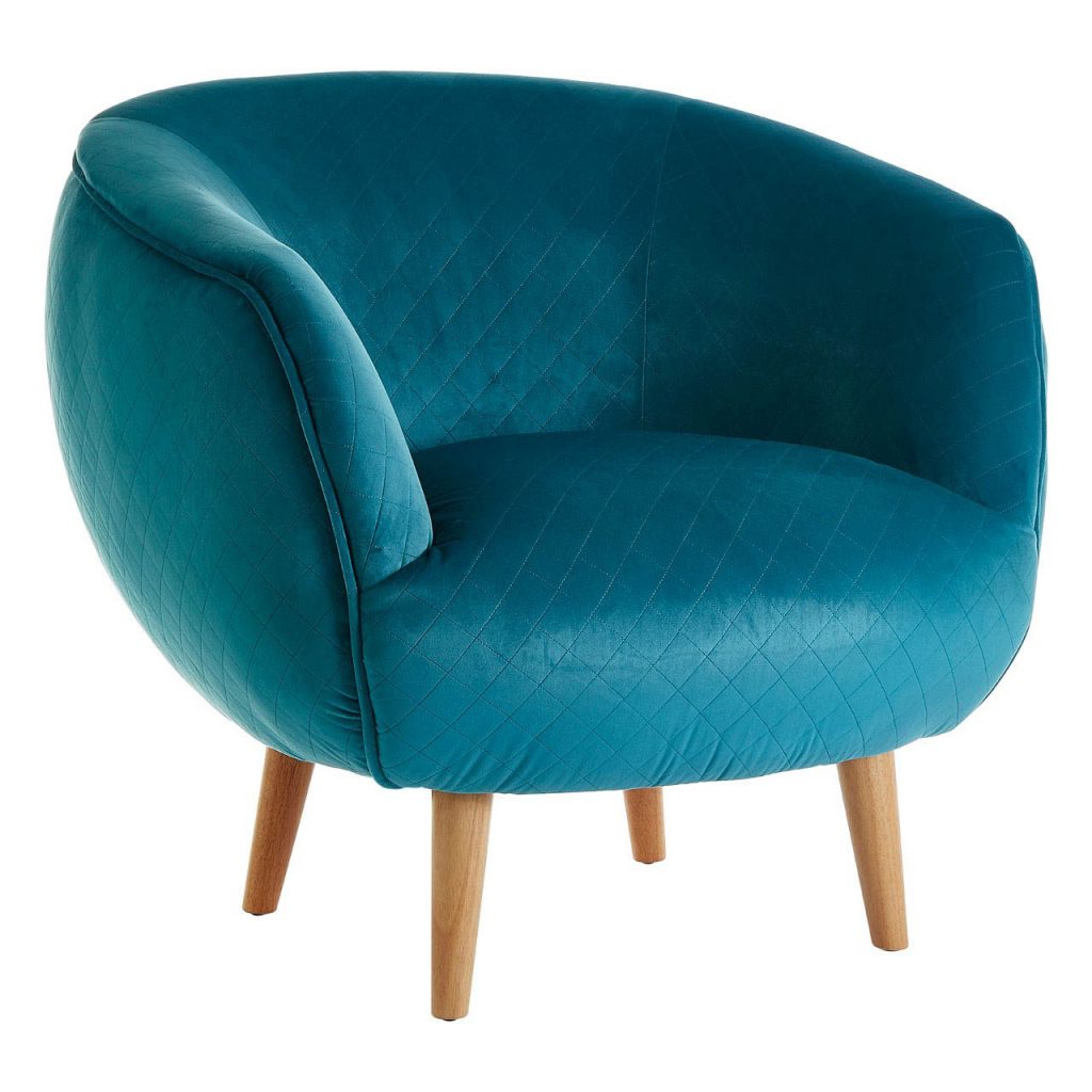 Ovington Teal Fabric Chair