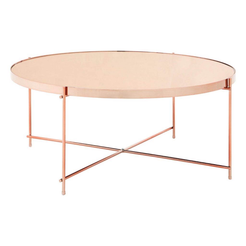 Norland Pink Mirror Coffee Table