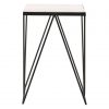 Faraday Side Table With Matte Black Legs