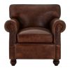 Gilston Dark Brown Leather Armchair