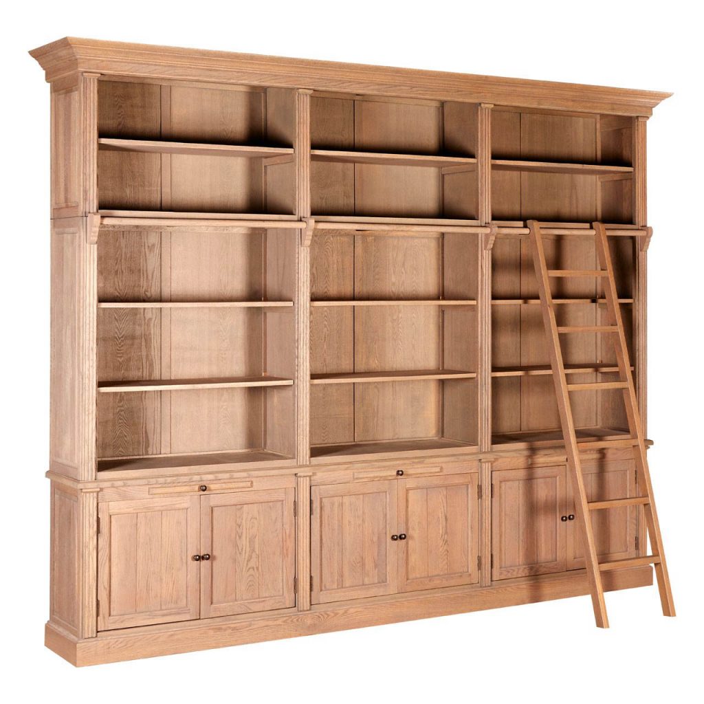 Reece 3 Section Bookcase With Ladder