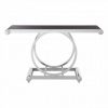 Kendrick Black Glass Top Console Table