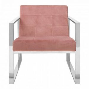 Silchester Pink Velvet Cocktail Chair