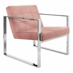 Silchester Pink Velvet Cocktail Chair