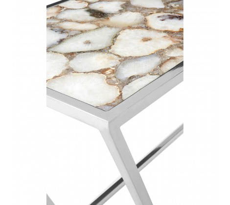 Frankland White Agate Console Table Frankland White Agate Console Table