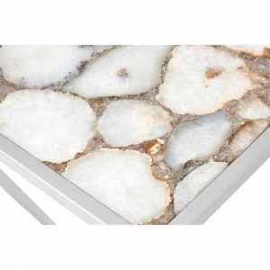 Frankland White Agate Console Table