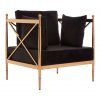 Marlborough Chair With Rose Gold Lattice Arms