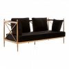 Marlborough 2 Seat Rose Gold Lattice Arms Sofa