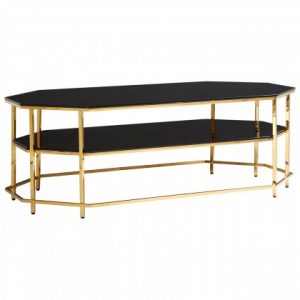 Admiral Black Tempered Glass Coffee Table