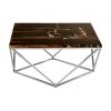 Knaresborough Dark Petrified Wood Top Coffee Table
