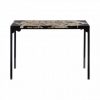 Knaresborough Cheese Stone/Black Resin Console Table