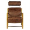 Scarsdale Brown Leather Lounge Chair