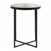 Faraday Black Cross Base Side Table