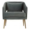 Farnell Blue Velvet Chair