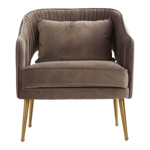 Farnell Grey Velvet Chair