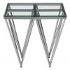 Norland Silver Finish Spike Legs End Table