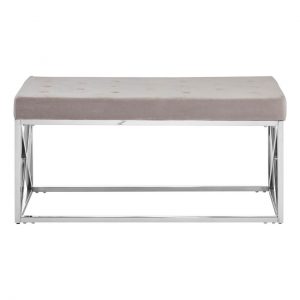 Norland Mink Tufted Bench