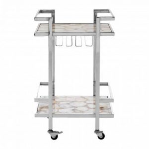 Frankland White Agate Drinks Trolley