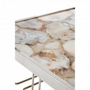 Frankland White Agate Drinks Trolley