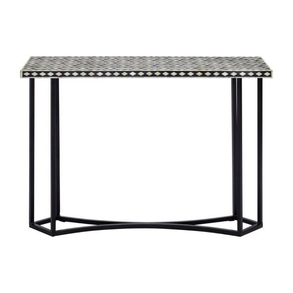 Denbigh Console Table With Metal Base