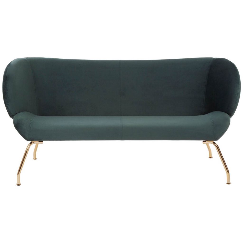 Egerton 2 Seat Green Sofa