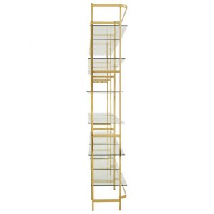 Hazlewood Bookshelf With Clear Glass Tiers
