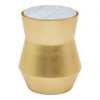 Canal Small Gold Drum Side Table