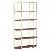 Ann Lane Walnut Wood Shelf Unit