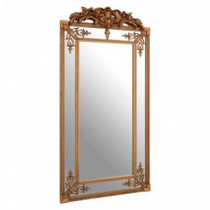 Bevelled Mirror With Gold Finish