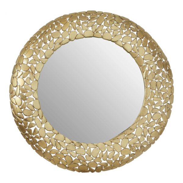 Paradise Pebble Effect Round Wall Mirror