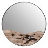Knaresborough Large Silver Tile Round Mirror