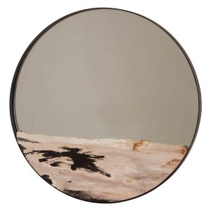 Knaresborough Small Silver Tile Round Mirror